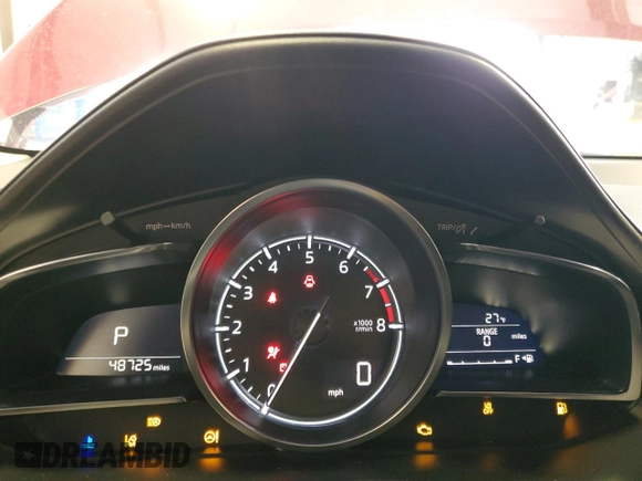 2019 Mazda CX-3 Grand Touring with VIN JM1DKFD70K0451020, listed as a Copart auction lot 45999475 with 48,725 mi miles and Salvage Title. Bid and sale history available at carsss.com. Image 9.