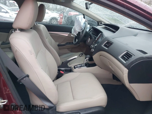 2014 Honda Civic Sedan EX-L with VIN 2HGFB2F92EH525037, listed as a IAAI auction lot 41914340 with 57,927 mi miles. Bid and sale history available at carsss.com. Image 5.