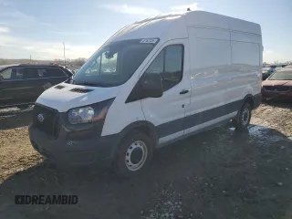 2021 Ford Transit Cargo with VIN 1FTBR1X87MKA46404, listed as a Copart auction lot 45162425 with 81,901 mi miles and Salvage Title. Bid and sale history available at DreamBid. Image 1.
