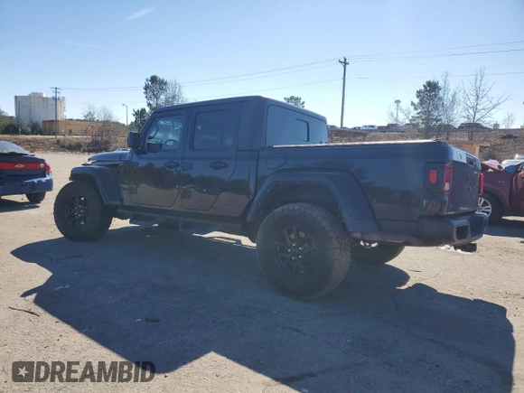 2021 Jeep Gladiator Sport S with VIN 1C6JJTAG5ML606050, listed as a Copart auction lot 45221215 with 43,529 mi miles and Salvage title. Bid and sale history available at DreamBid. Image 2.