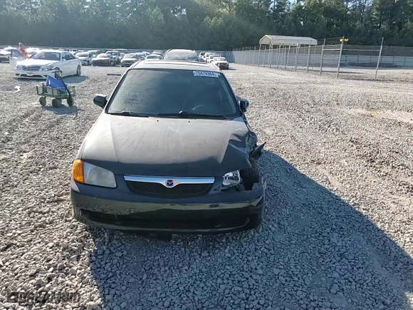 1999 Mazda Protege DX with VIN JM1BJ2222X0126273, listed as a Copart auction lot 75479364 with 293,952 mi miles and Salvage Title. Bid and sale history available at carsss.com. Image 11.