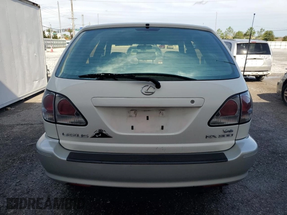2001 Lexus RX 300 with VIN JTJGF10U910090754, listed as a Copart auction lot 61542215 with 154,865 mi miles and Salvage title. Bid and sale history available at DreamBid. Image 6.