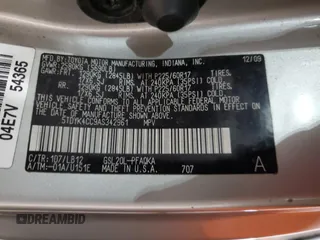 2010 Toyota Sienna XLE с VIN 5TDYK4CC9AS342961, выставлен на аукционе Copart как лот 60057105 с пробегом Не указан миль и Списание • Salvage title. История ставок и продаж доступна на DreamBid. Изображение 13.