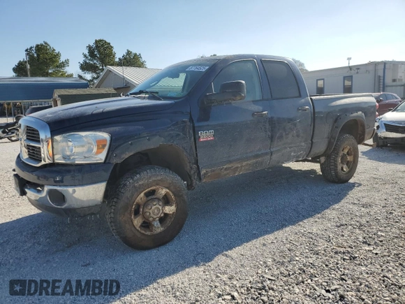 2007 Dodge Ram 2500 SLT with VIN 1D7KS28C87J551476, listed as a Copart auction lot 87764525 with 196,657 mi miles and Salvage Title. Bid and sale history available at carsss.com. Image 1.