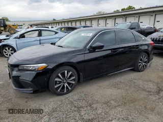 2023 Honda Civic Sedan EX with VIN 2HGFE1F76PH303393, listed as a Copart auction lot 71535614 with 18,539 mi miles and Salvage Title. Bid and sale history available at carsss.com. Image 1.