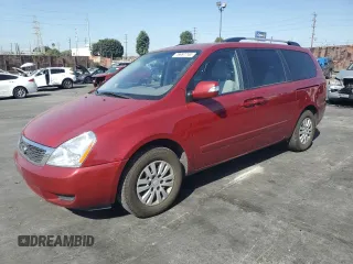 2011 Kia Sedona LX with VIN KNDMG4C75B6410550, listed as a Copart auction lot 76997744 with 74,659 mi miles and Salvage Title. Bid and sale history available at carsss.com. Image 1.