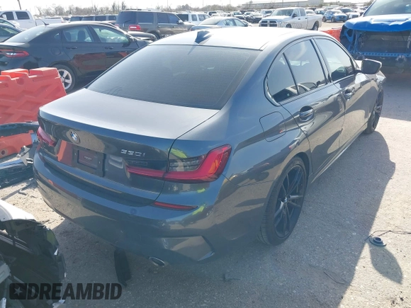 2021 BMW 3 Series 330i with VIN 3MW5R1J08M8C08846, listed as a IAAI auction lot 41731194 with 1 mi miles. Bid and sale history available at carsss.com. Image 4.