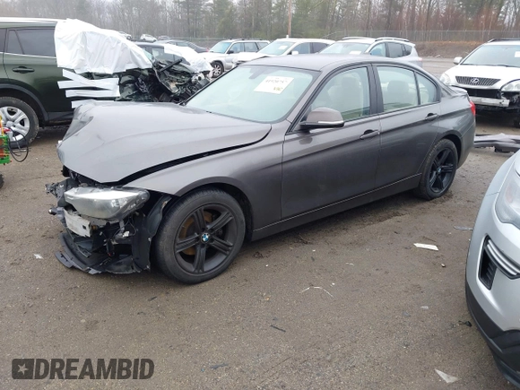 2013 BMW 3 Series 328i with VIN WBA3C1G58DNR45828, listed as a IAAI auction lot 41920757 with 122,947 mi miles. Bid and sale history available at carsss.com. Image 2.
