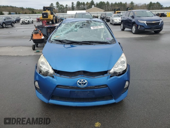 2012 Toyota Prius One z VIN JTDKDTB39C1507466, wystawiony jako Copart lot #55726175 z przebiegiem Nie podano mil oraz Szkoda całkowita • Salvage title. Historia ofert i sprzedaży dostępna na DreamBid. Obrazek 5.