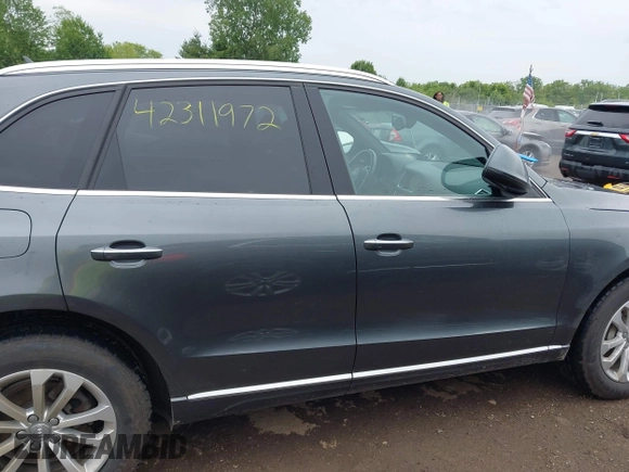 2015 Audi Q5 Premium Plus with VIN WA1LFAFP0FA043885, listed as a IAAI auction lot 42311972 with 114,043 mi miles and . Bid and sale history available at DreamBid. Image 13.