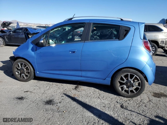 2015 Chevrolet Spark LT with VIN KL8CF6S99FC780266, listed as a Copart auction lot 86991734 with 1 mi miles and Salvage Title. Bid and sale history available at carsss.com. Image 2.