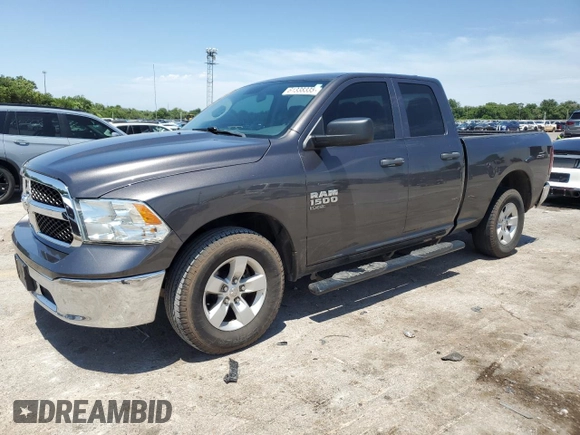 2021 Ram 1500 Tradesman with VIN 1C6RR6FG4MS524919, listed as a Copart auction lot 61338335 with 126,486 mi miles and Salvage title. Bid and sale history available at DreamBid. Image 1.