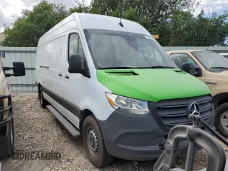 2021 Mercedes-Benz Sprinter Cargo with VIN W1Y4ECHY8MT058906, listed as a Copart auction lot 75736554 with 171,564 mi miles and Salvage Title. Bid and sale history available at carsss.com. Image 4.