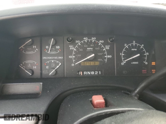 1992 Ford F-150 with VIN 1FTEX14H2NKA55620, listed as a Copart auction lot 76487124 with 182,781 mi miles and Salvage Title. Bid and sale history available at DreamBid. Image 9.