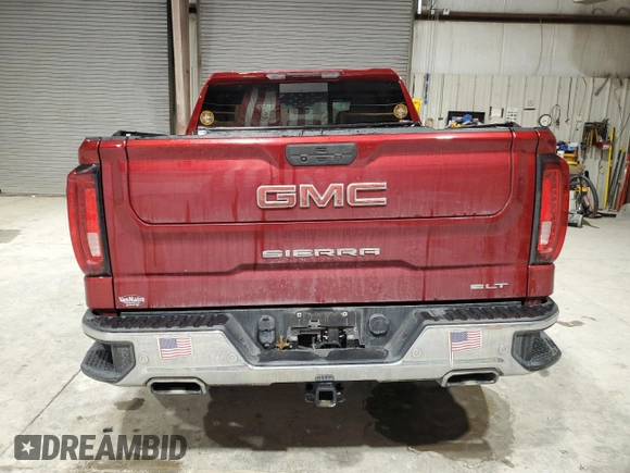 2022 GMC Sierra 1500 Limited SLT with VIN 3GTU9DEL3NG192177, listed as a Copart auction lot 88353285 with 41,775 mi miles and Salvage Title. Bid and sale history available at carsss.com. Image 6.