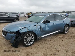 2024 Cadillac CT5 Premium Luxury with VIN 1G6DN5RK1R0119535, listed as a Copart auction lot 55087825 with 16,459 mi miles and Salvage Title. Bid and sale history available at DreamBid. Image 1.