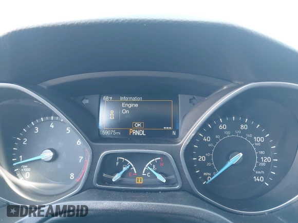 2016 Ford Focus SE with VIN 1FADP3F20GL378468, listed as a IAAI auction lot 41995342 with 59,075 mi miles. Bid and sale history available at carsss.com. Image 7.