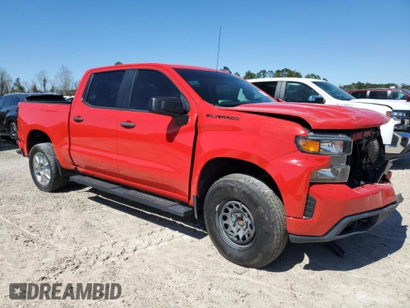 2020 Chevrolet Silverado 1500 Custom with VIN 3GCPWBEK9LG336880, listed as a Copart auction lot 48061365 with 92,820 mi miles and Salvage Title. Bid and sale history available at carsss.com. Image 4.