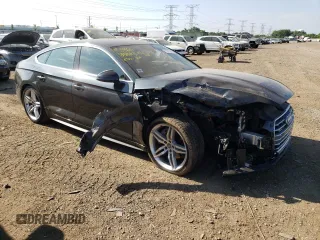 2018 Audi A5 Sportback Premium Plus with VIN WAUENCF57JA135769, listed as a Copart auction lot 55371443 with 44,353 mi miles. Bid and sale history available at carsss.com. Image 4.