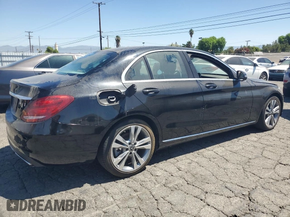 2018 Mercedes-Benz C 300 with VIN 55SWF4JB0JU247407, listed as a Copart auction lot 63086265 with 50,369 mi miles and Clean title. Bid and sale history available at DreamBid. Image 3.