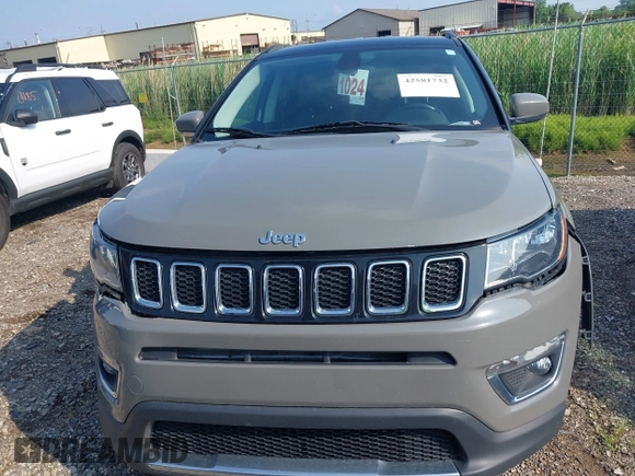 2020 Jeep Compass Limited с VIN 3C4NJDCB4LT196541, выставлен на аукционе IAAI как лот 42581732 с пробегом 67 058 миль миль и . История ставок и продаж доступна на DreamBid. Изображение 12.