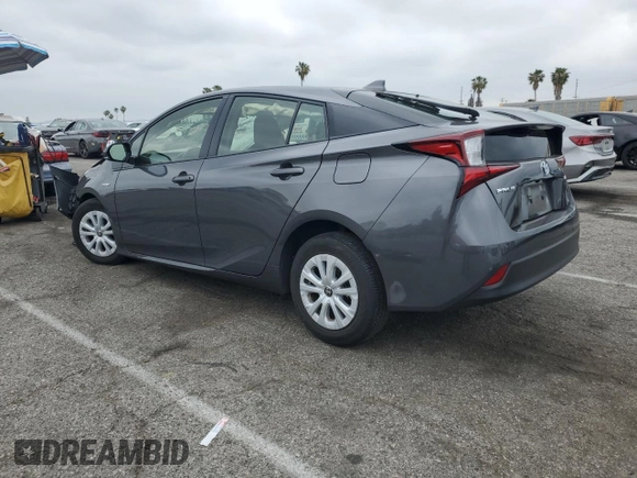 2019 Toyota Prius L Eco z VIN JTDKARFU0K3087436, wystawiony jako Copart lot #55699135 z przebiegiem Nie podano mil oraz Szkoda całkowita • Salvage title. Historia ofert i sprzedaży dostępna na DreamBid. Obrazek 2.