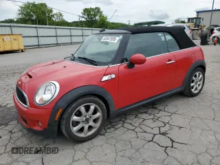 2010 MINI Convertible S z VIN WMWMS3C50ATY08821, wystawiony jako Copart lot #53547595 z przebiegiem 54 438 mil mil oraz Szkoda całkowita • Salvage title. Historia ofert i sprzedaży dostępna na DreamBid. Obrazek 1.