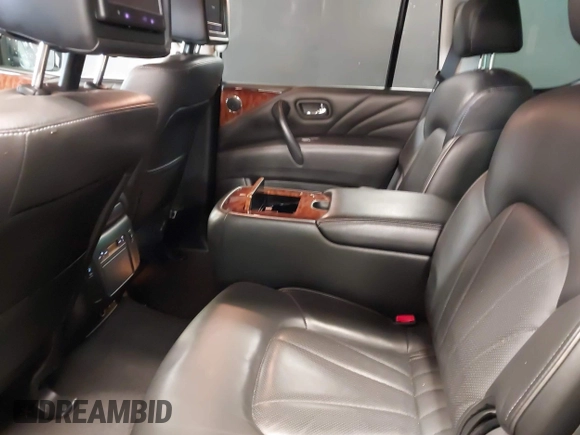 2017 Infiniti QX80 with VIN JN8AZ2NE1H9160930, listed as a IAAI auction lot 42080203 with 92,222 mi miles. Bid and sale history available at carsss.com. Image 8.