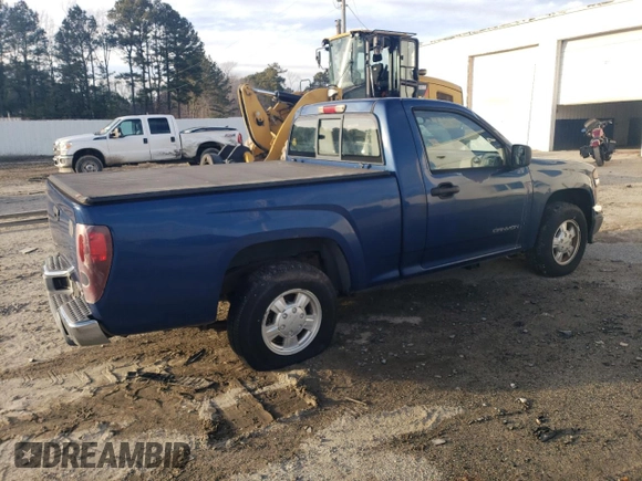 2005 GMC Canyon SL Z85 with VIN 1GTCS148858240144, listed as a Copart auction lot 43512705 with 0 mi miles and Clean Title. Bid and sale history available at carsss.com. Image 3.