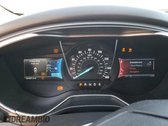2014 Ford Fusion Titanium with VIN 3FA6P0K90ER190865, listed as a Copart auction lot 52861805 with 94,467 mi miles and Salvage Title. Bid and sale history available at carsss.com. Image 9.