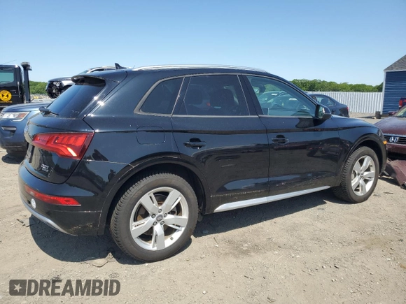 2018 Audi Q5 Premium with VIN WA1ANAFY4J2012175, listed as a Copart auction lot 59550155 with 52,013 mi miles and Salvage title. Bid and sale history available at DreamBid. Image 3.