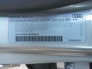 2016 Audi A7 3.0 Premium Plus with VIN WAUWGAFC0GN008932, listed as a Copart auction lot 44354623 with 81,955 mi miles. Bid and sale history available at carsss.com. Image 12.