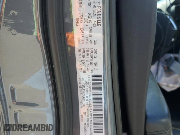 2019 Dodge Durango Special Service with VIN 1C4SDJFT0KC754019, listed as a Copart auction lot 54126895 with Not provided miles and Salvage title. Bid and sale history available at DreamBid. Image 13.