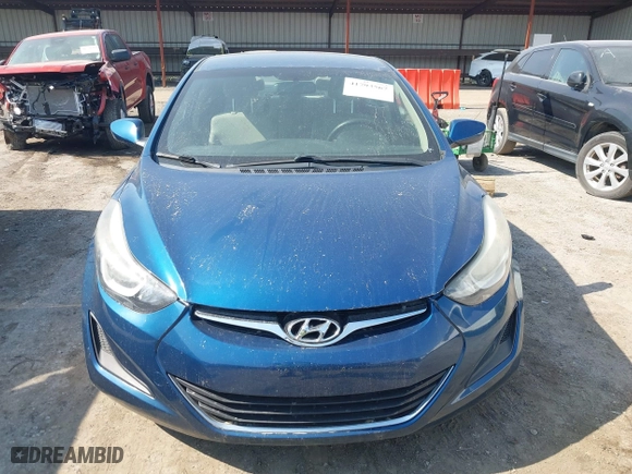 2014 Hyundai Elantra SE with VIN KMHDH4AEXEU044207, listed as a IAAI auction lot 41793567 with 85,102 mi miles. Bid and sale history available at carsss.com. Image 12.