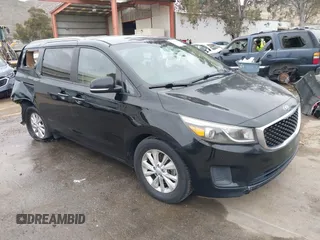 2015 Kia Sedona LX with VIN KNDMB5C14F6051455, listed as a IAAI auction lot 41991513 with 154,967 mi miles. Bid and sale history available at carsss.com. Image 1.