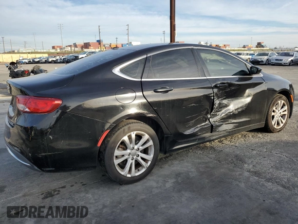 2015 Chrysler 200 Limited with VIN 1C3CCCABXFN694718, listed as a Copart auction lot 45916885 with 124,412 mi miles and Salvage Title. Bid and sale history available at DreamBid. Image 3.