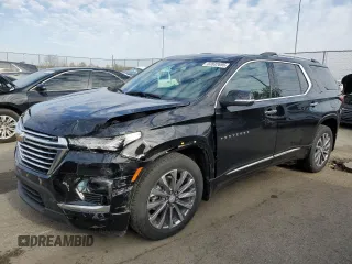 2023 Chevrolet Traverse Premier with VIN 1GNERKKW9PJ157174, listed as a Copart auction lot 53532695 with 21,897 mi miles and Salvage title. Bid and sale history available at DreamBid. Image 1.