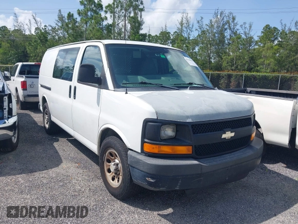 2012 Chevrolet Express Cargo with VIN 1GCSGAFX6C1143077, listed as a IAAI auction lot 42346840 with 223,594 mi miles and . Bid and sale history available at DreamBid. Image 1.