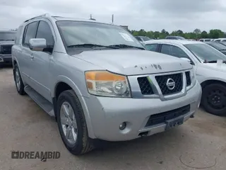 2013 Nissan Armada Platinum z VIN 5N1BA0NF3DN604701, wystawiony jako IAAI lot #41774797 z przebiegiem 174 330 mil mil oraz . Historia ofert i sprzedaży dostępna na DreamBid. Obrazek 1.