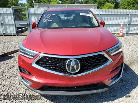 2021 Acura RDX w/Advance Package with VIN 5J8TC1H71ML012062, listed as a Copart auction lot 52085664 with 36,770 mi miles. Bid and sale history available at carsss.com. Image 5.