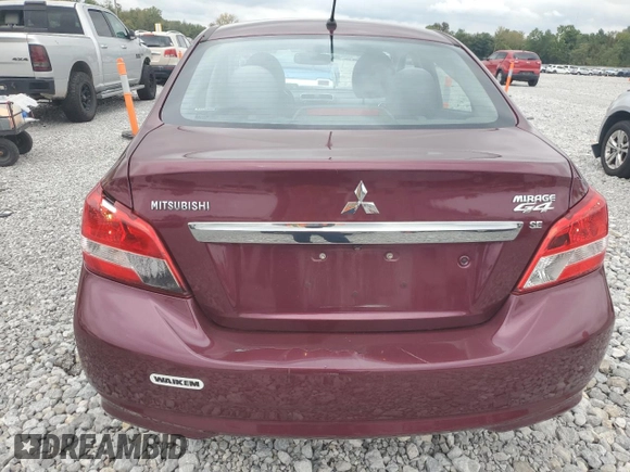 2018 Mitsubishi Mirage G4 SE with VIN ML32F4FJ9JHF15182, listed as a Copart auction lot 73180074 with 75,299 mi miles and Salvage Title. Bid and sale history available at carsss.com. Image 6.