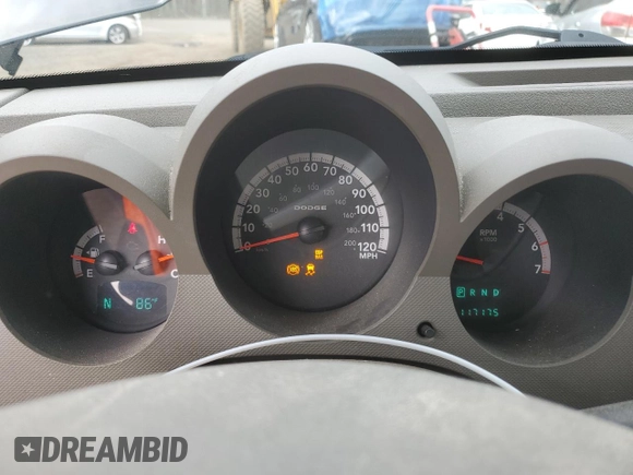 2008 Dodge Nitro SXT with VIN 1D8GU28K58W262594, listed as a Copart auction lot 51253455 with 117,175 mi miles and Salvage Title. Bid and sale history available at carsss.com. Image 9.