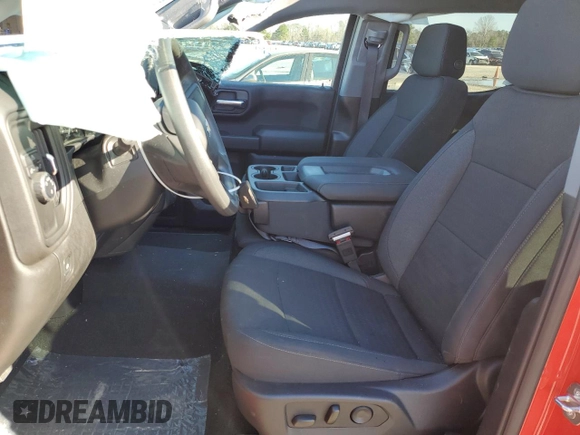 2024 Chevrolet Silverado 1500 Custom with VIN 1GCPABEK9RZ386105, listed as a Copart auction lot 45784925 with 6,080 mi miles and Salvage Title. Bid and sale history available at DreamBid. Image 7.