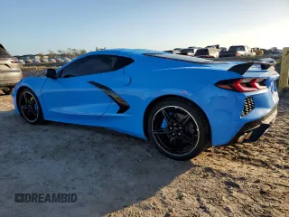 2021 Chevrolet Corvette 1LT with VIN 1G1YA2D42M5113717, listed as a Copart auction lot 77167694 with 9,190 mi miles and Non Repairable. Bid and sale history available at carsss.com. Image 2.