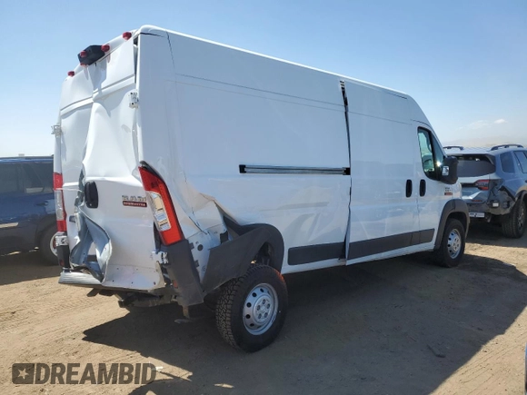2018 Ram ProMaster Cargo with VIN 3C6URVHGXJE160330, listed as a Copart auction lot 69261504 with 41,299 mi miles and Salvage Title. Bid and sale history available at DreamBid. Image 3.