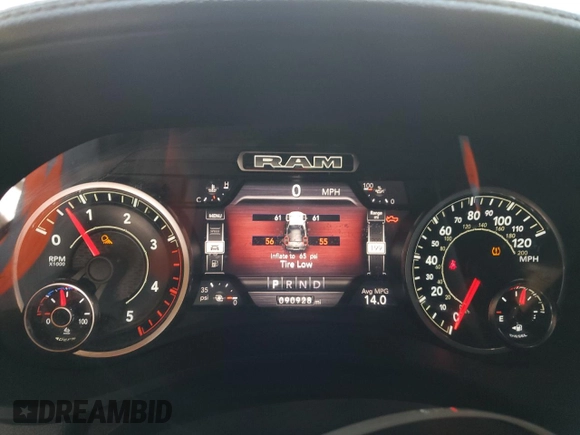 2019 Ram 2500 Laramie with VIN 3C6UR5NL3KG706893, listed as a Copart auction lot 52368885 with 90,928 mi miles and Salvage title. Bid and sale history available at DreamBid. Image 9.