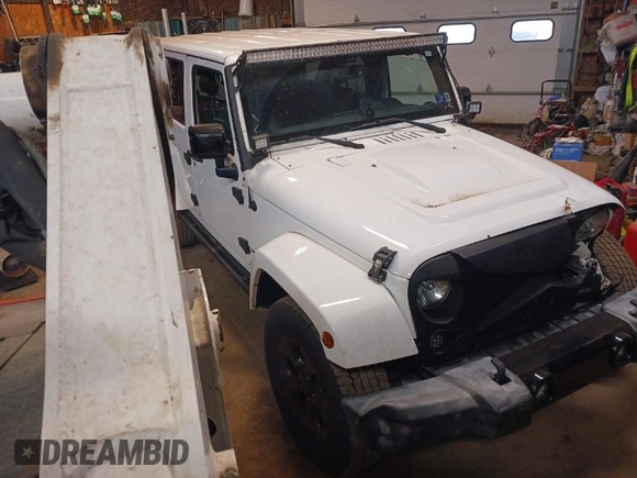2015 Jeep Wrangler Unlimited Sahara with VIN 1C4BJWEG8FL696581, listed as a IAAI auction lot 41923093 with 193,421 mi miles and . Bid and sale history available at DreamBid. Image 1.