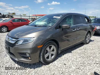 2019 Honda Odyssey EX-L z VIN 5FNRL6H78KB072832, wystawiony jako Copart lot #57066685 z przebiegiem 77 440 mil mil oraz Szkoda całkowita • Salvage title. Historia ofert i sprzedaży dostępna na DreamBid. Obrazek 1.