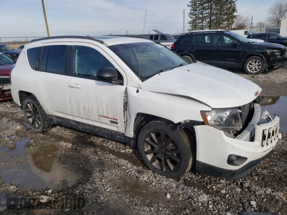 2017 Jeep Compass Sport with VIN 1C4NJCBB3HD102500, listed as a Copart auction lot 42285405 with Not Provided miles and Salvage Title. Bid and sale history available at carsss.com. Image 4.
