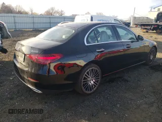2022 Mercedes-Benz C 300 with VIN W1KAF4HB0NR052527, listed as a Copart auction lot 81367014 with 29,080 mi miles and Salvage Title. Bid and sale history available at DreamBid. Image 3.
